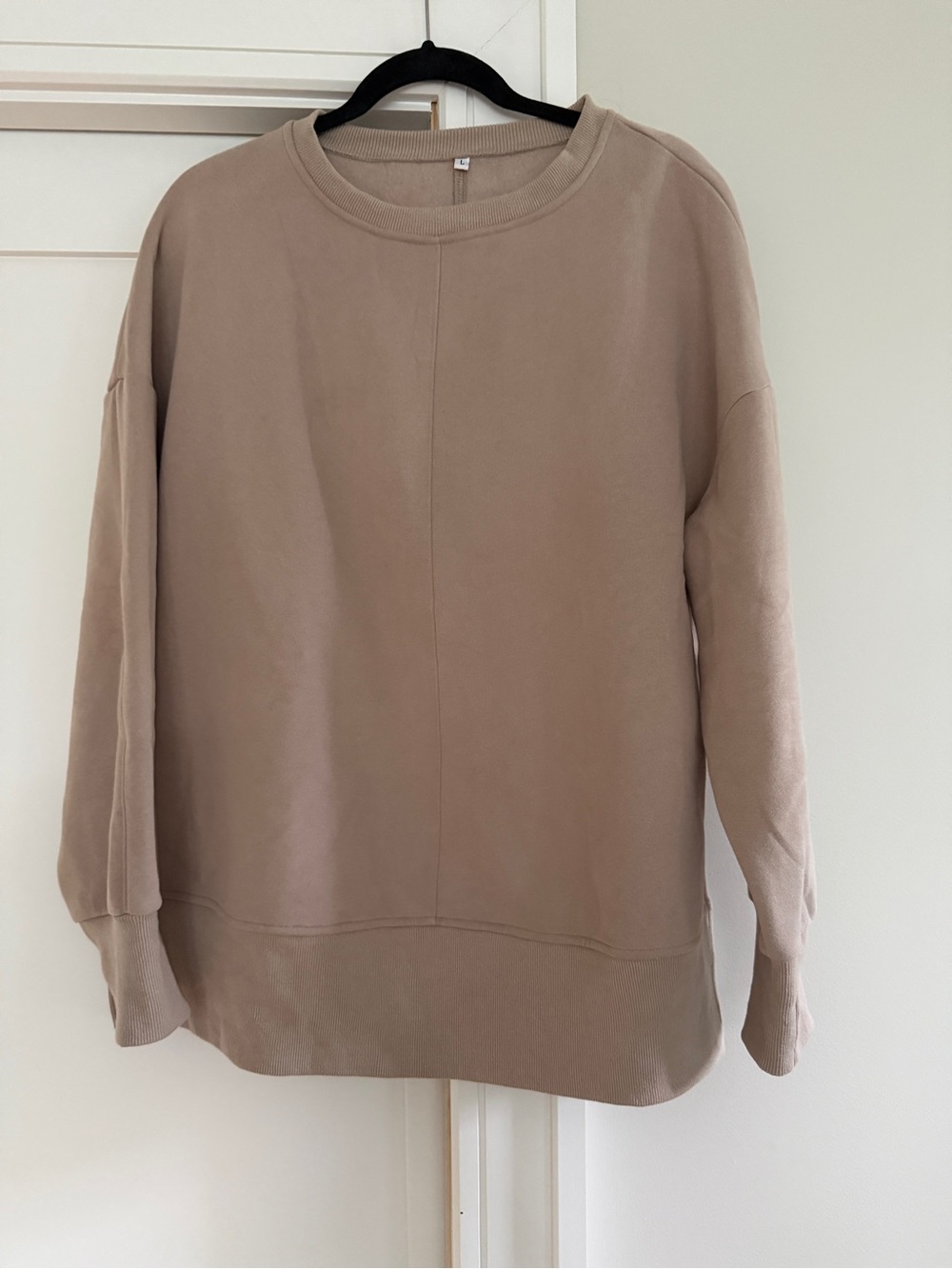 Neutral Taupe Crewneck Sweatshirt
